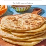 Flatbread recipe pin image 1.