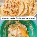 Flatbread recipe pin image 3.