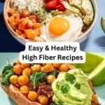 High fiber recipes pin image 2.