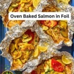 Oven baked salmon in foil pin image 2.