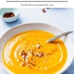 Pumpkin soup pin image 1.