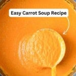 Roasted carrot soup pin image 2.