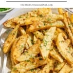 Greek potatoes pin image 1.
