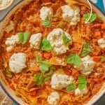 Skillet lasagna pin image 2.