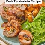 Stuffed pork tenderloin pin image 2.