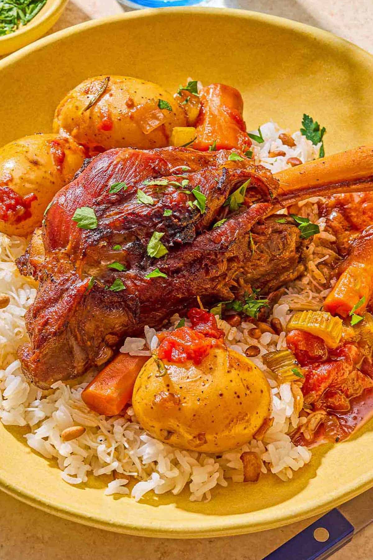 Red Wine Braised Lamb Shanks