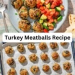 Turkey meatballs pin image 3.