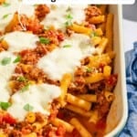 Baked ziti pin image 2.