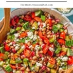 Black eye pea salad pin image 2.