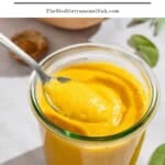 Butternut squash pasta sauce pin image 1.