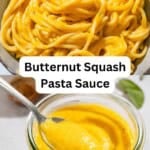 Butternut squash pasta sauce pin image 3.