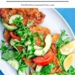 Chicken Schnitzel Recipe pin image 1.