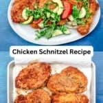 Chicken Schnitzel Recipe pin image 3.