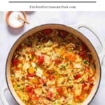 Cabbage soup recipe pin image 1.