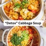 Cabbage soup recipe pin image 3.