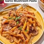 Mushroom pasta pin image 2.