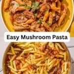 Mushroom pasta pin image 3.