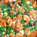 Shrimp saganaki pin image 2.