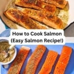 Pan seared salmon pin image 3.