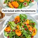 Persimmon Salad pin image 2.