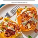 Quinoa stuffed peppers pin image 1.