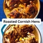 Cornish hen recipe pin image 3.