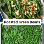 Roasted green beans pin image 3.