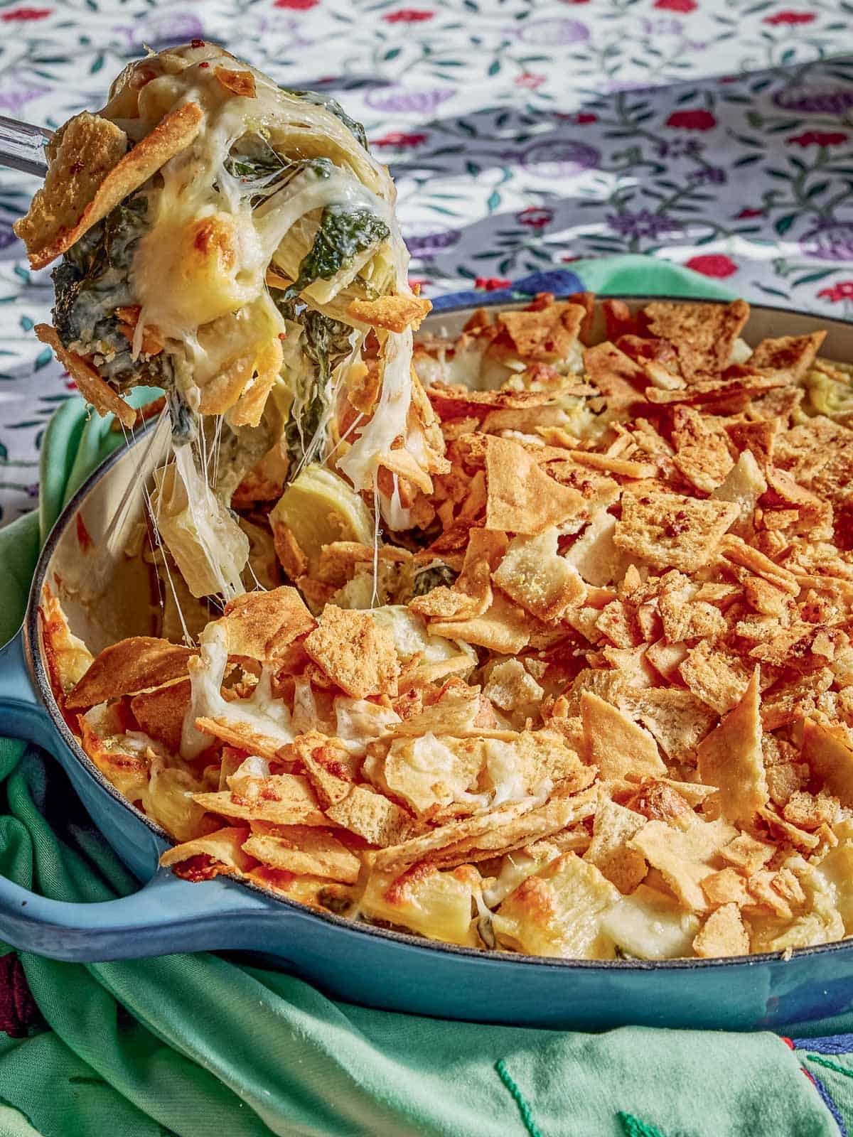 Spinach & Artichoke Dip Pasta Bake