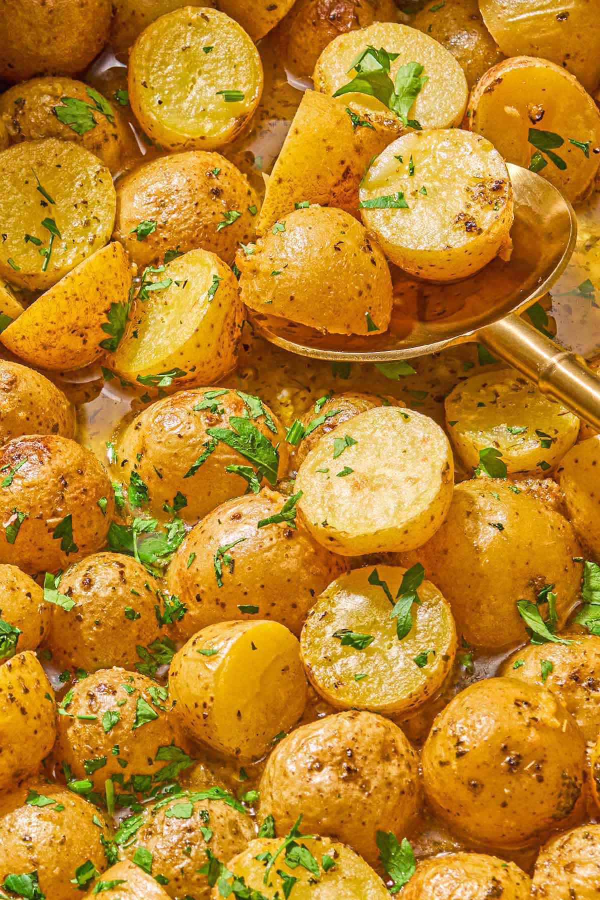 Lemony Roasted Baby Potatoes