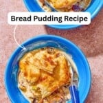 Bread pudding pin image 2.