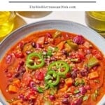 Vegan chili pin image 1.