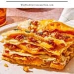 Butternut squash lasagna pin image 1.