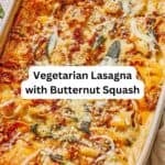 Butternut squash lasagna pin image 3.