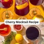 Tart cherry mocktail pin image 3.