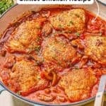 Chicken Chasseur pin image 2.