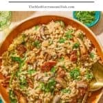 Chicken risotto pin image 1.