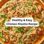 Chicken risotto pin image 3.