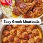 Greek meatballs pin image 3.