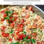 Shrimp pasta pin image 1.
