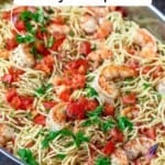 Shrimp pasta pin image 2.