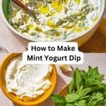 Mint yogurt sauce pin image 3.