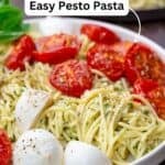 Pesto pasta pin image 2.