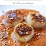 Seared scallops pin image 1.