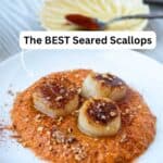 Seared scallops pin image 2.
