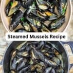 Steamed mussels pin image 3.