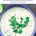 Tahini Sauce pin image 1.