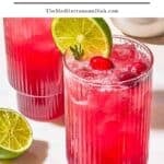 Cranberry mocktail pin image 1.