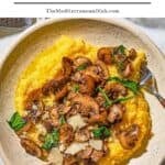 Mushroom Polenta pin image 1.