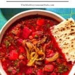 Beet soup pin image 1.