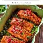 Glazed salmon pin image 1.